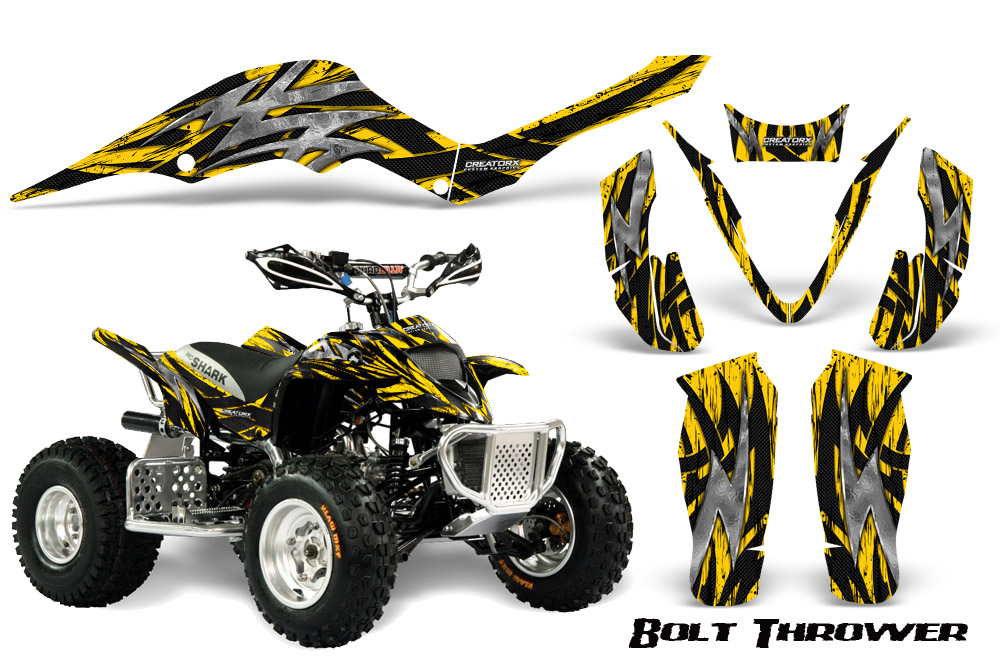 Apex Pro Shark Graphics Kit Bolt Thrower Yellow